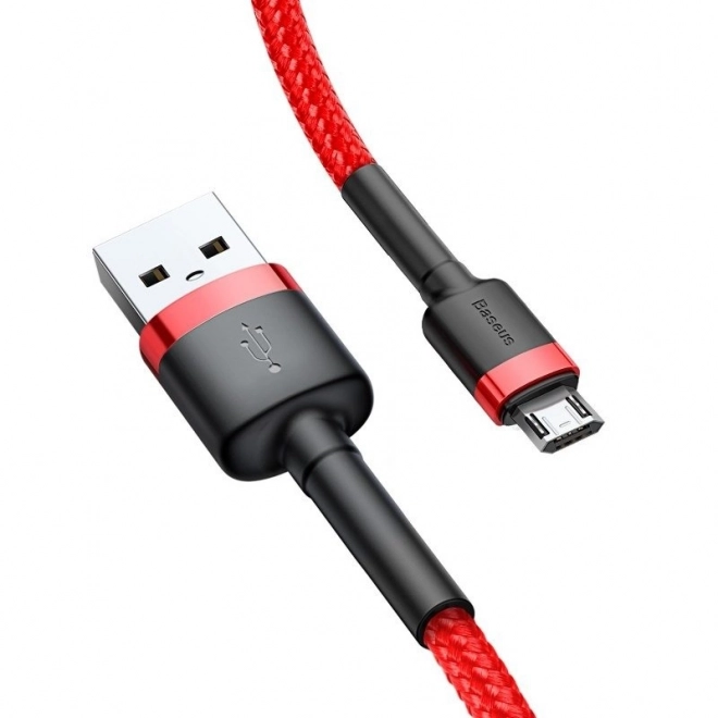 Datový kabel Micro USB Baseus Cafule 1,5A 2m (červená)