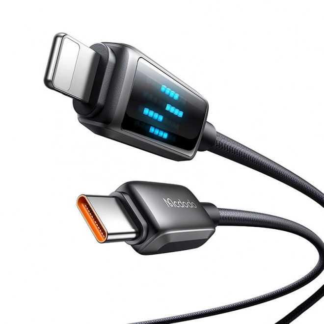 Kabel USB-C na Lightning s LED displejem pro rychlé nabíjení