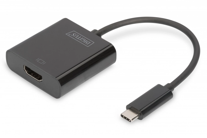 Grafický adaptér HDMI 4K 30Hz UHD na USB 3.1 typ C, se zvukem, černý, délka 15 cm