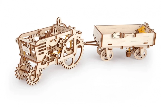 Ugears 3D puzzle - Vlečka 68 dílků