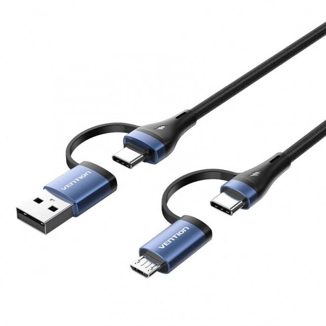 Kabel 4v1 USB 2.0 Vention CTLLH 1m (černý)