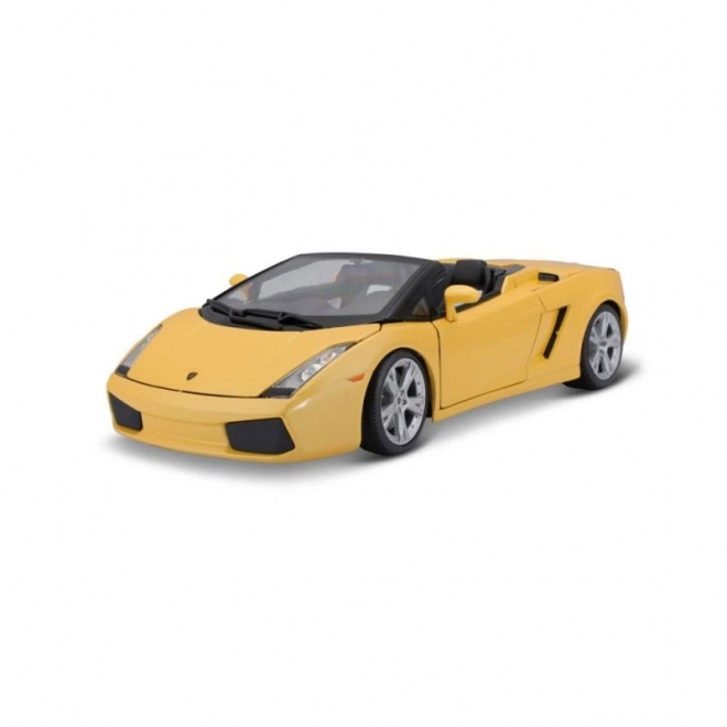 Kovový model autíčka Lamborghini Gallardo Spyder žlutý