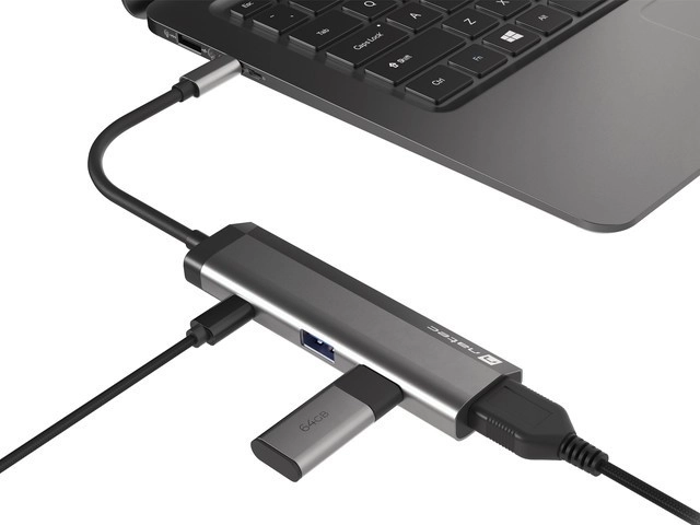 Multiportová dokovací stanice Fowler Slim USB-C PD, 2x USB 3.0, HDMI 4K