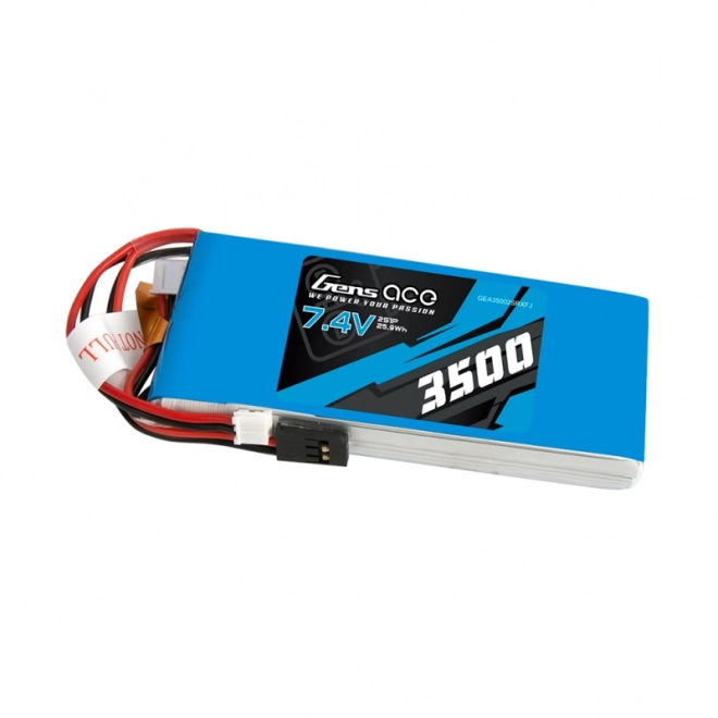 Baterie LiPo Gens Ace 3500mAh 7,4V 1C 2S1P RX/TX