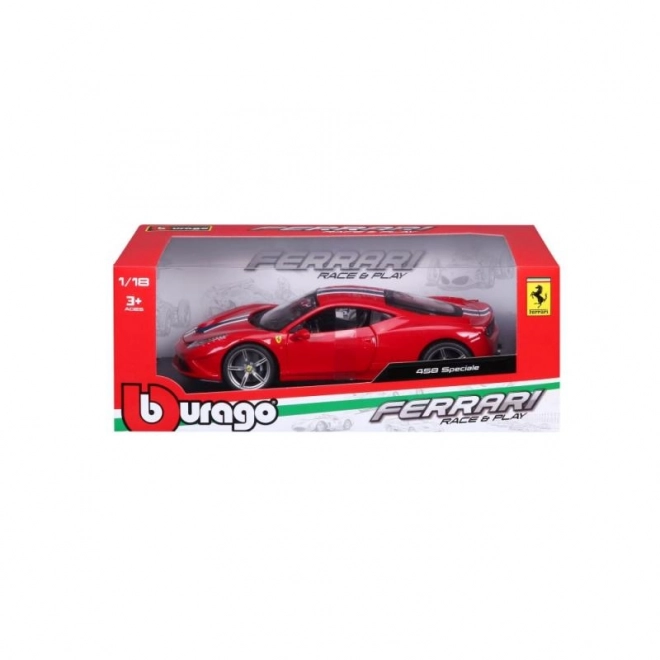 Bburago 1:18 Ferrari 458 Speciale Ferrari Race&Play červená 18-16002