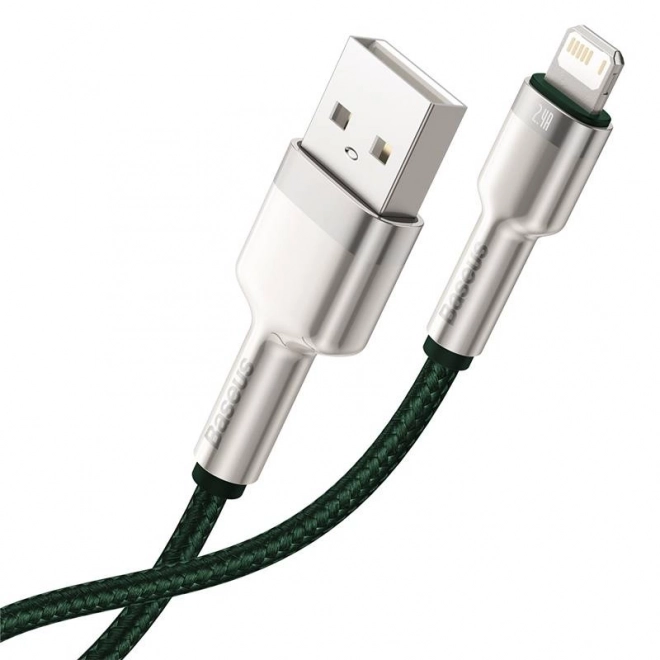 USB kabel pro Lightning Baseus Cafule, 2,4 A, 1 m (zelený)