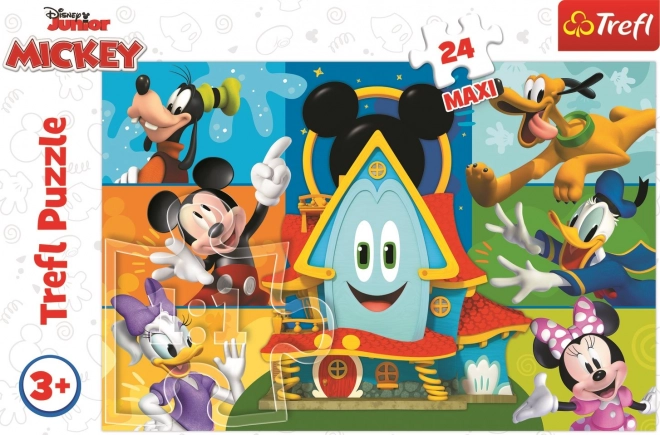 Puzzle 24 dílků Maxi Mickey Mouse a přátelé