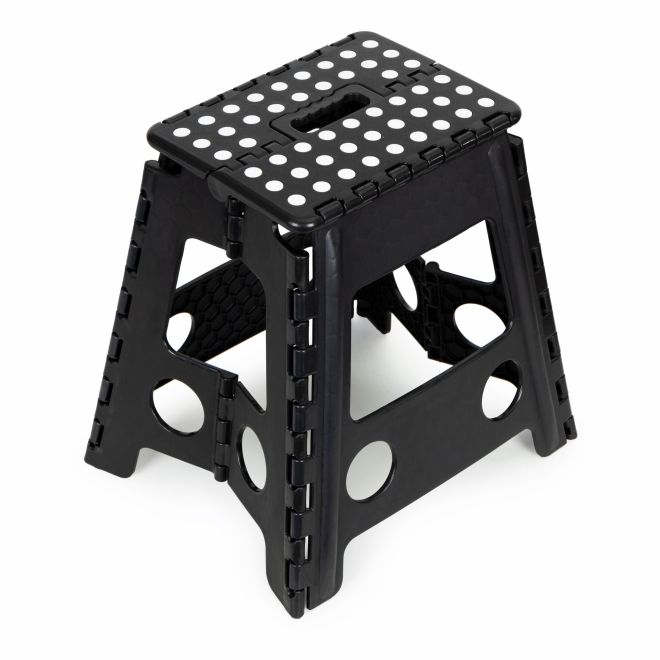 Skládací stolička, 1stupňová plastová stolička, 39 cm