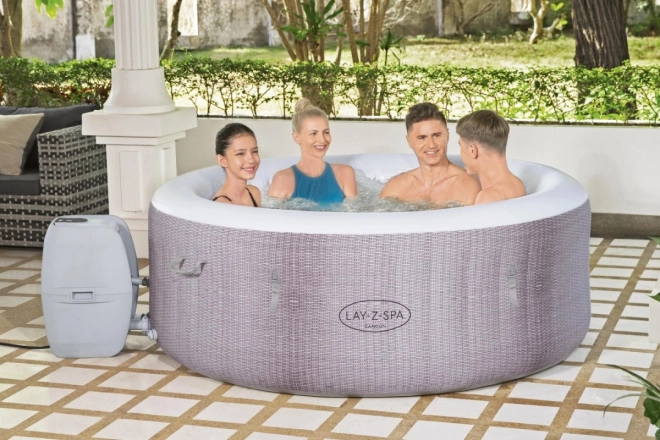 BESTWAY Zahradní lázně Cancun Lay-Z-Spa AirJet pro 4 osoby + čerpadlo + filtr + kryt