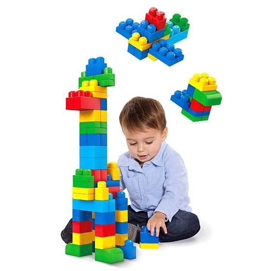 Mega Bloks First Builders Kostky v plastovém pytli 60 ks