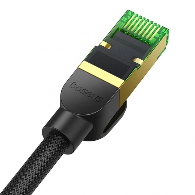 Opletený síťový kabel cat.8 Baseus Ethernet RJ45, 40 Gb/s, 5 m (černý)