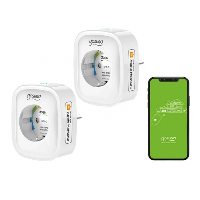 Chytrá zásuvka WiFi Gosund SP1-H (2-pack)(HomeKit) 16A