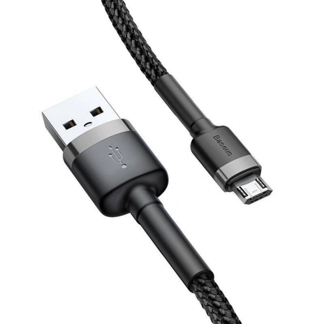 Kabel Baseus Cafule Micro USB 1,5A 2m (šedo-černý)