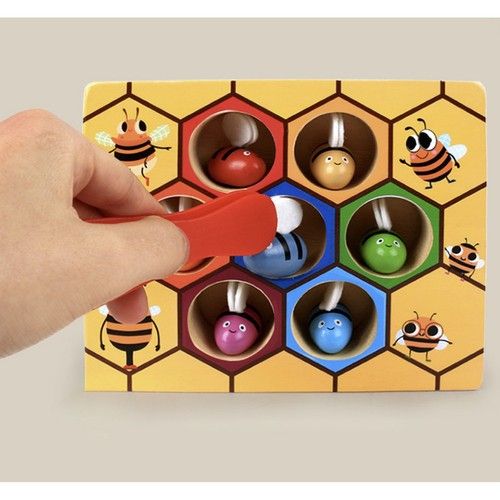 Dřevěná hra "včelí plástve" Kruzzel 21910