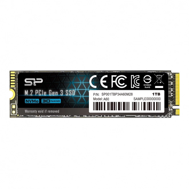 SSD P34A60 1TB PCIE M.2 NVMe 2200/1600 MB/s.