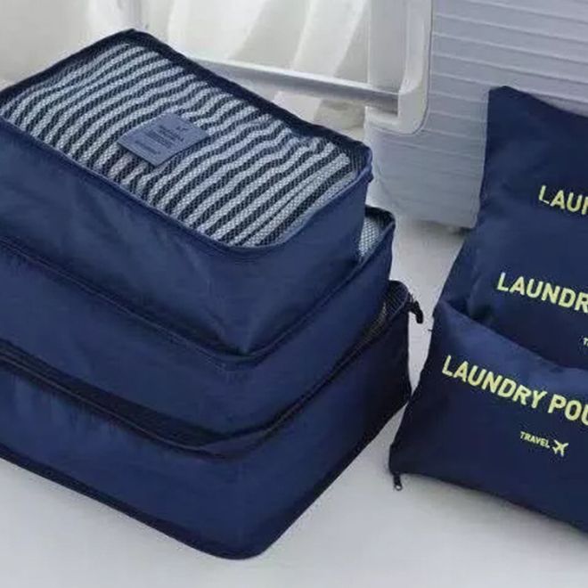 Cestovní organizéry do síťovaného kufru na prádlo x6