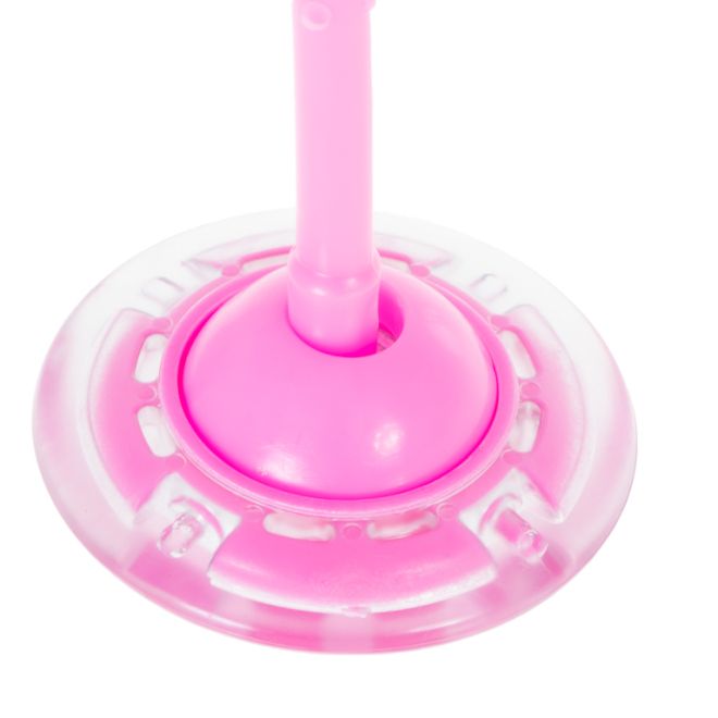 Hula hop noha skákací míč svítící LED růžová