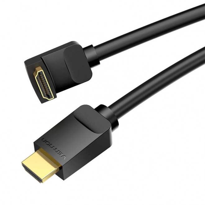 Kabel HDMI 2.0 Vention AAQBH 2m, úhlový 270°, 4K 60Hz (černý)