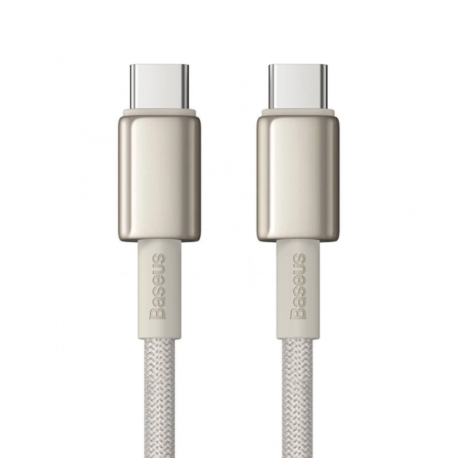 Kabel USB-C na USB-C Baseus Tungsten Gold, 100W, 1m (zlatý)