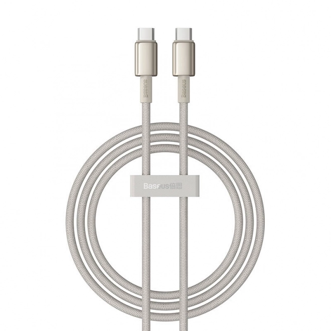 Kabel USB-C na USB-C Baseus Tungsten Gold, 100W, 1m (zlatý)