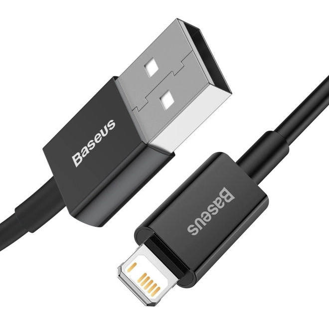 Kabel USB na iP 2,4A 1m (černý)