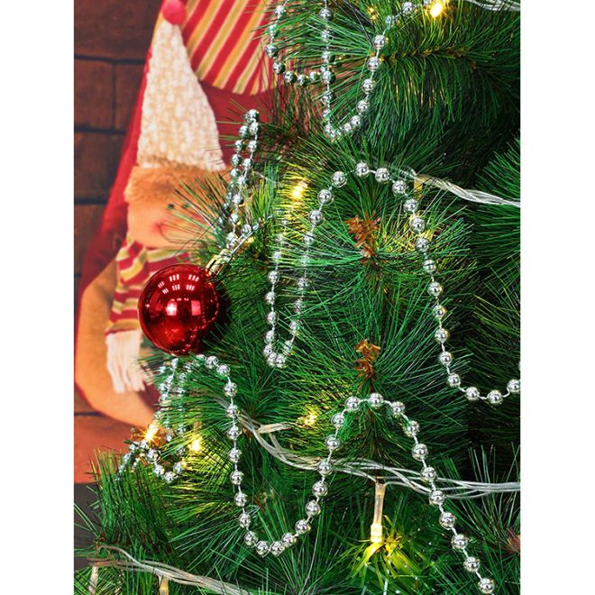 Vánoční stromek řetěz korálky girlanda cívka rákosu