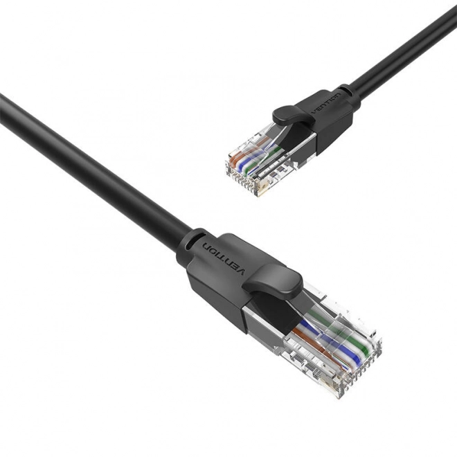 UTP CAT6 Vention IBEBS RJ45 Ethernetový kabel 1000Mbps 25m černý