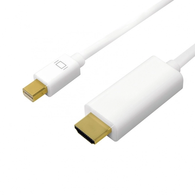 Kabel Mini DisplayPort na HDMI, 4K, 5 m, bílý