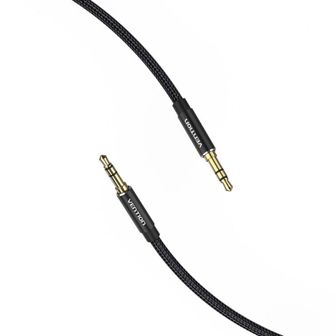 Audio kabel Vention s konektorem 3.5mm, délka 0.5m, černý