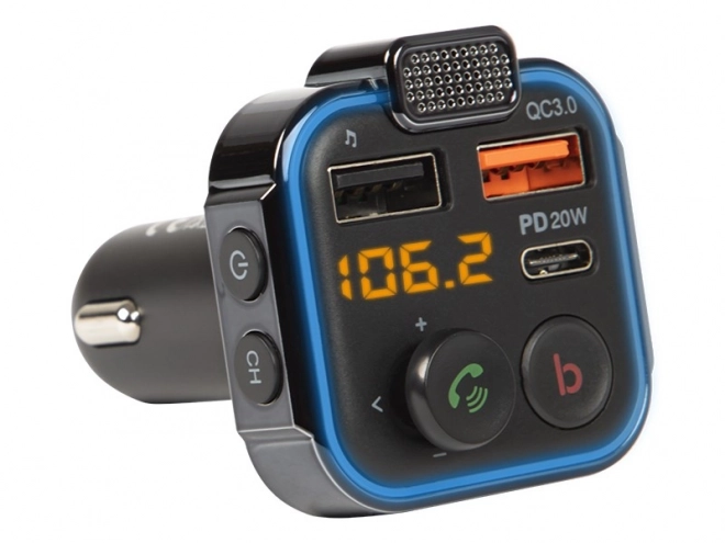 FM vysílač Bluetooth 5.1+Qc3.0