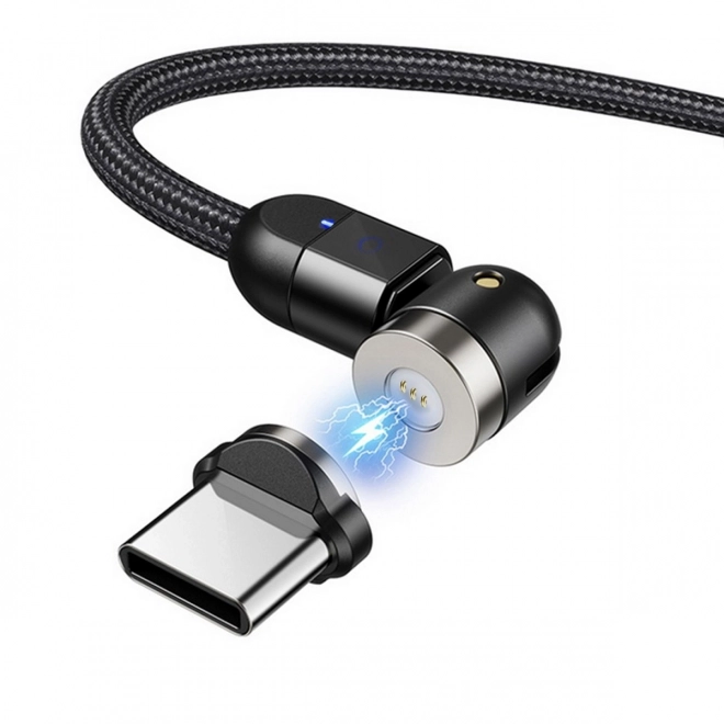 Magnetický úhlový kabel USB C 2 m MCE475