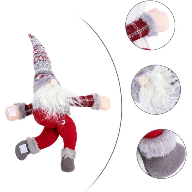 Santa Claus Gnome Velcro Curtain Clamp
