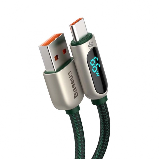 Baseus Kabel k displeji USB Type-C, 66W, 2 m (zelený)