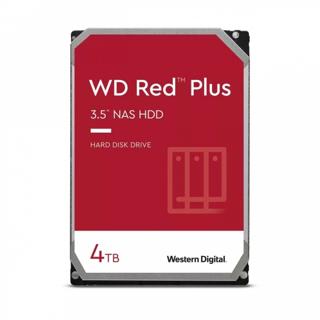 3,5palcový disk WD Red Plus 4TB CMR 256MB/5400 otáček za minutu