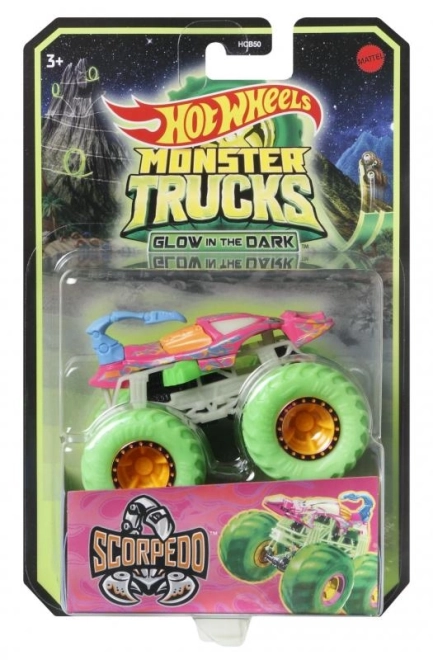 Hot Wheels Monster trucks svítící ve tmě HCB50 TV