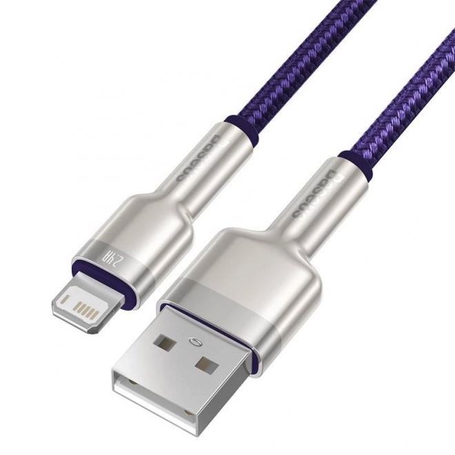 Kabel USB pro Lightning Baseus Cafule, 2,4 A, 1 m (fialový)