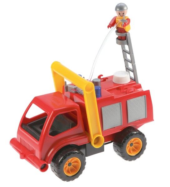 Stříkající hasičské auto s figurkou