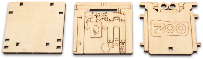 Wooden City 3D puzzle hlavolam mini Zoo