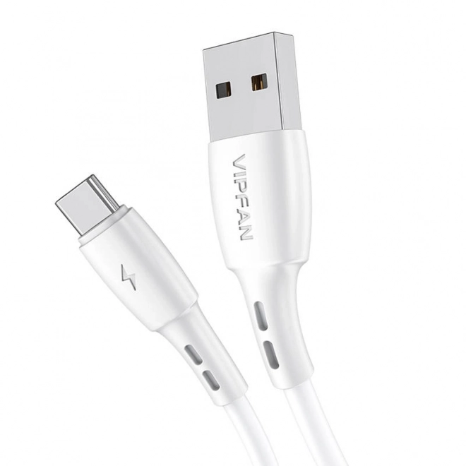 Kabel USB-C VFAN Racing X05, 3A, 2 m (bílý)