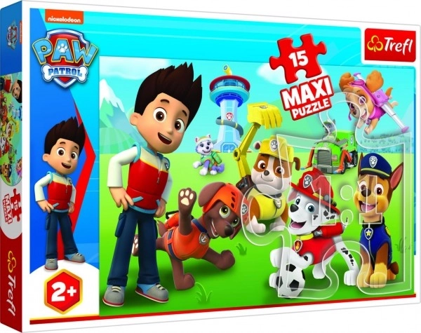 Puzzle MAXI Paw Patrol/Tlapková patrola 15 dílků v krabici 40x27x4,5cm 24m+