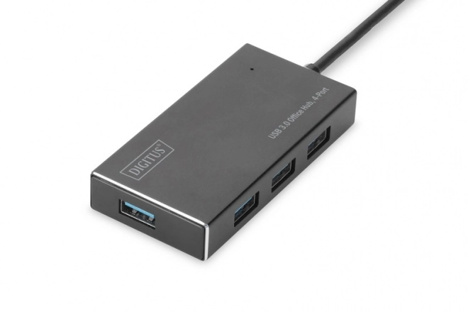 USB 3.0 SuperSpeed 4-portový hUB/hub, aktivní, hliník