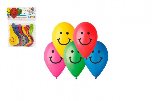 Nafukovací balónky smajlíci - 10 kusů