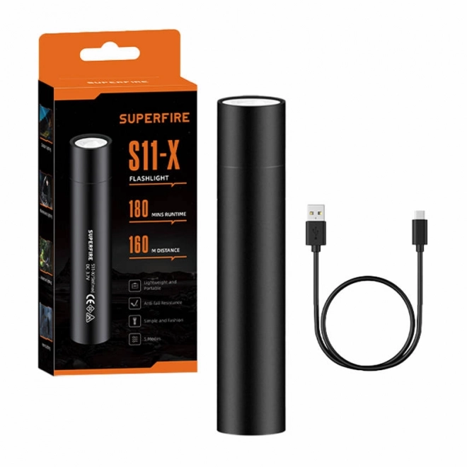 Mini svítilna Supfire S11-X, 700lm, USB