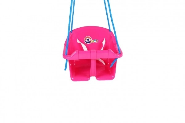 Houpačka Baby plast nosnost 20kg 36x30x29cm 24m+ – Růžová