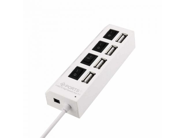USB Hub - rozbočovač USB 2.0 – Bílý