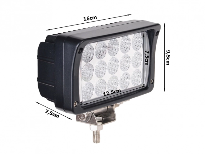 Pracovní lampa 15 vedl halogenový panel 45w 12v 24v