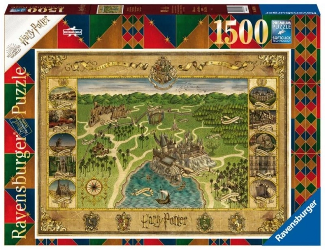 Harry Potter: Mapa Bradavic 1500 dílků