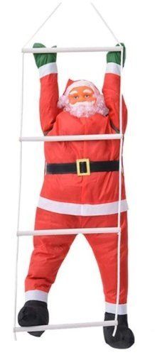 LED Santa Claus na žebříku - 120 cm