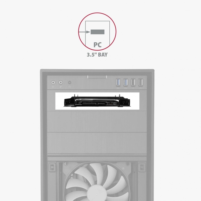 RHD-P25 Kovový rámeček pro montáž 2x 2,5" pevného disku do 3,5" nebo PCI pozice Černý