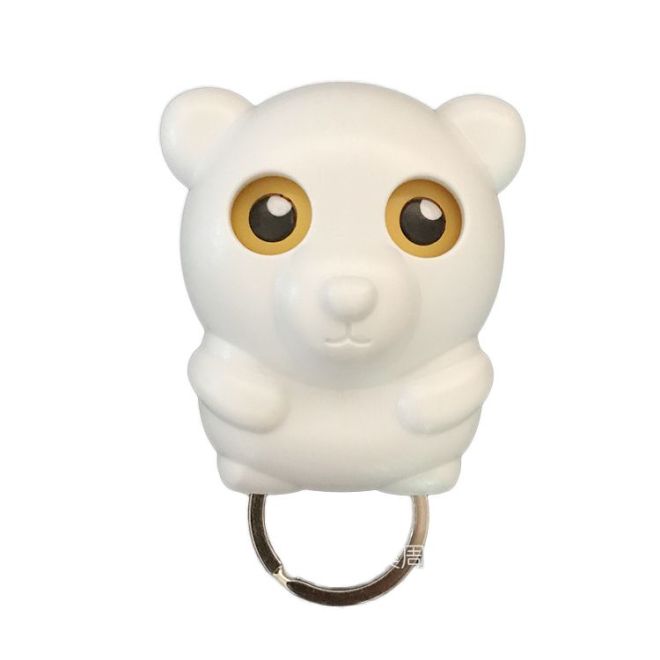 Věšák na klíče - bílý medvěd